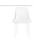 Leather upholstered chair Jimani