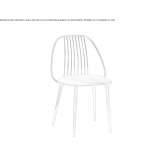 Krzesło stalowe z otwartym oparciem Hiersac