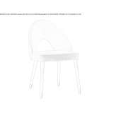 Fabric chair with ash base Zaventem