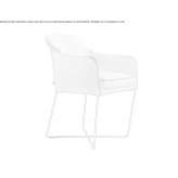 Upholstered restaurant chair with armrests Cuendo