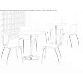 Stackable plastic chair Egna