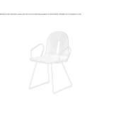 Walnut chair on a sleigh base with armrests Mereni