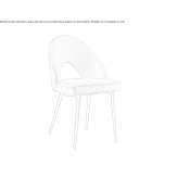 Chair upholstered with fabric Zaventem