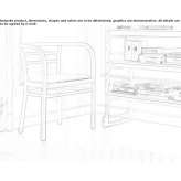 Beech chair with armrests and integrated cushion Lemnia