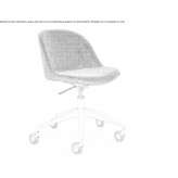 Metal restaurant chair upholstered in a modern style Ungrej
