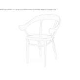 Wooden dining armchair Munoz