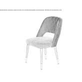 Chair upholstered with fabric Bessude