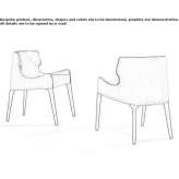 Chair upholstered with fabric Yamhill