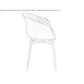Restaurant chair made of polypropylene Olivola