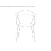 A chair with armrests that can be stacked Balmoral