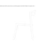 Stackable oak chair Rudow