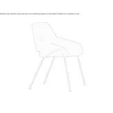 Chair upholstered with fabric Mairano