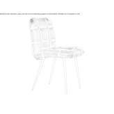 Leather upholstered chair Ariany
