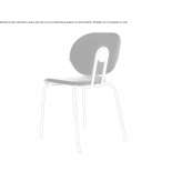 Steel chair with integrated cushion Ceauru
