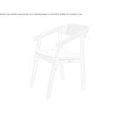 Leather chair with integrated cushion Rudow