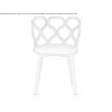 Ash chair with open backrest Caltana