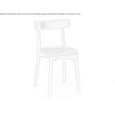 Ash chair with integrated cushion Brdarica