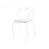 Solid wood chair that can be stacked Hiram