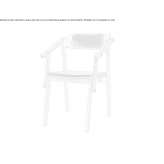 Ash chair with integrated cushion Rudow