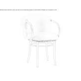 Upholstered beech chair Figueiro