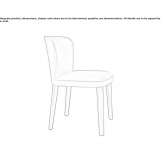 Leather upholstered chair Tigard