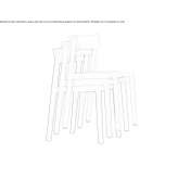 Stackable chair Dofteana