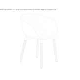 Restaurant chair made of polypropylene Olivola