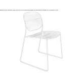 Stackable multi-layer wooden chair Libonik