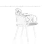 Ash chair with armrests Bingara
