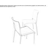 Stackable eco-leather chair Niwiska