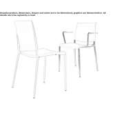 Stackable polypropylene chair Niwiska