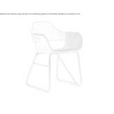 Upholstered chair based on a sled Biol