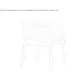 Upholstered wooden chair with armrests Turbaco