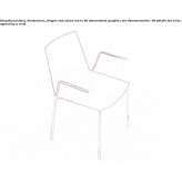 Aluminum chair with stackable armrests Coasa