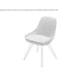 Chair upholstered with fabric Helbra