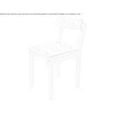 Ash chair with open backrest Neman