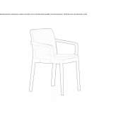 A chair with armrests that can be stacked Towner