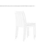 Stackable wooden chair Begaar