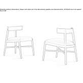 Solid wood chair Gravatai