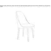 Leather upholstered chair Milna