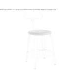 Lloyd metal and wood chair with footrest Brovst