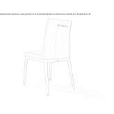 Leather upholstered chair Nyrad