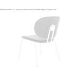 Steel chair with integrated cushion Ceauru