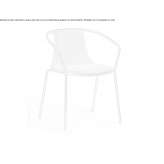 Stackable fabric chair with integrated cushion Argeselu