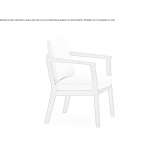 Fabric armchair with armrests Civril