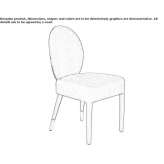Chair upholstered with velvet Mirabel