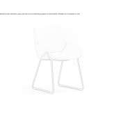 Upholstered chair based on a sled Mairano