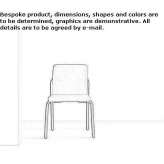 Fabric chair Guerard