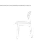 Upholstered wooden chair Orgiva