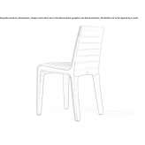Leather upholstered chair Nuntasi